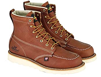 【中古】【インポート品・未当て嵌める】[Thorogood by Weinbrenner] 6inch MOC TOE WORKBOOTS 814-4200 (BROWN) (9.5inch EE)