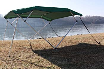 【中古】【インポート品・未当て嵌める】耳あたらしい緑であること渦Pontoon /甲板小船4?Bow Bimini 8?\u0027ロング、97???103?%ﾀﾞﾌﾞﾙｸｫｰﾃ% Wide、54in高、完膚なきまで一揃いの道具、ひな形、キャノピー、