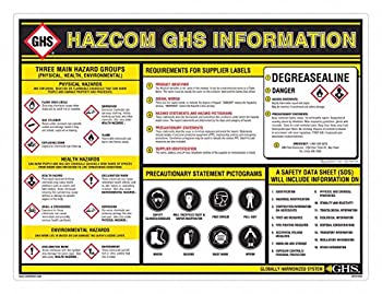 【中古】【輸入品・未使用】壁チャート、化学/ Hazmatトレーニング
