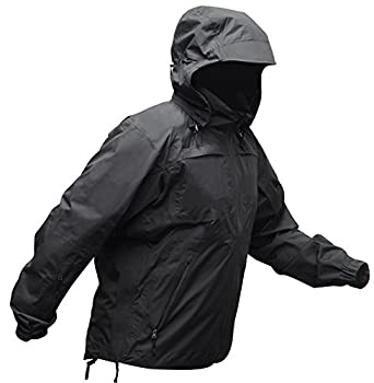 【中古】【インポート品・未当て嵌める】VertX Men \u0027s自然調整性雨合羽外殻上衣 S 黒いこと