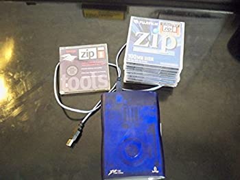 【中古】【輸入品・未使用】Iomega Z100USBS 32613 Zip 100 USB 外付けドライブ PC MAC 100MB (スリム) REMAN ケーブル付き