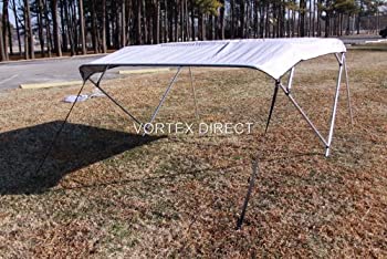 【中古】【輸入品・未使用】新しいグレー/グレー渦4?Bow Bimini Top 10?' Long、79???84?%ﾀﾞﾌﾞﾙｸｫｰﾃ% Wide、54インチ高、完全キット、フレーム、キャノピー、とハードウェア｜スカイマーケットプラス