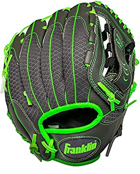 【中古】【輸入品・未使用】(Right Hand Throw%ｶﾝﾏ% Graphite/Blue) - Franklin Sports Teeball Infinite Web/Shok-Sorb Combo Series Fielding Glove%ｶﾝﾏ% 27cm