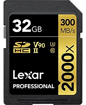 【中古】【輸入品・未使用】Lexar 32GB 2000X PROF. SDHC RDR UII