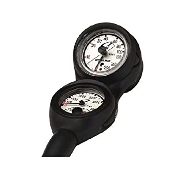 【中古】【輸入品・未使用】Oceanic 最大深度スイブコンボ 圧力計&深さゲージ(PSI)