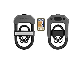 【中古】【インポート品・未当て嵌める】Hiplok DXC Wearable Hardened Steel Shackle U-Lock and Cable: 14粍 Gray by Hiplok