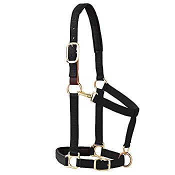 【中古】【輸入品・未使用】(Black) - Weaver Leather Padded Breakaway Adjustable Chin & Throat Snap Halter%ｶﾝﾏ% 2.5cm Average Horse or Yearling Draught
