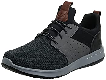 【中古】【輸入品・未使用】Skechers Men's Classic Fit-Delson-Camden Sneaker%ｶﾝﾏ% Black/Grey%ｶﾝﾏ%9 Wide US