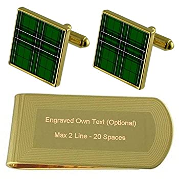 【中古】【輸入品・未使用】Tartan Clan MacLean 刻印 ゴールド調マネークリップ