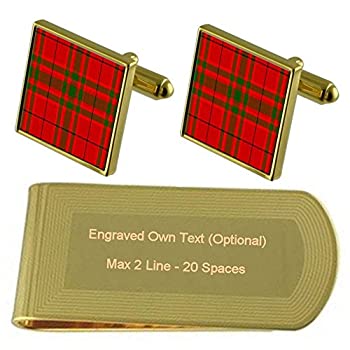 【中古】【輸入品・未使用】Tartan Clan Macnab 刻印 ゴールド調マネークリップ