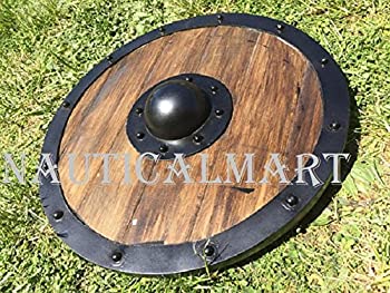 【中古】【輸入品・未使用】NAUTICALMART Renaissance Armor Viking Shield Brown FullサイズレプリカShield