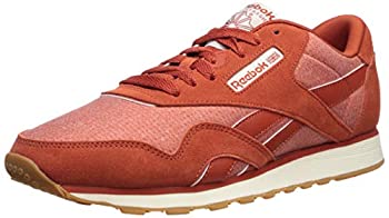 【中古】【輸入品・未使用】Reebok Men's Classic Leather Nylon M Sneaker%ｶﾝﾏ% Burnt Amber/Chalk%ｶﾝﾏ% 5 M US