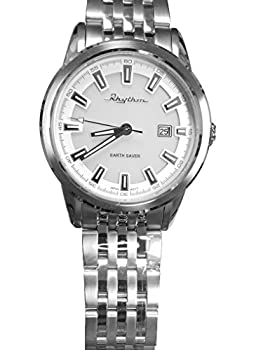 【中古】【インポート品・未当て嵌める】EarthセーバーステンレススチールRhythm Watch es1403s01