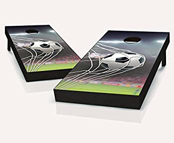 【中古】【インポート品・未当てはめる】サッカーボールゴール コーンホールボード 決定づける大いさゲームセット バゴビーンバッグ 放り投げる + 8 ACA決定づける御徒面子