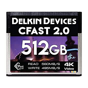 【中古】【インポート品・未当て嵌める】Delkin Devices 512GB Cinema CFast 2.0 Memory Card%ｶﾝﾏ% 560MB/s Read 495MB/s Write