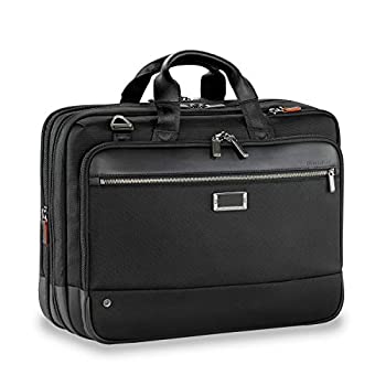 【中古】【インポート品・未当て嵌める】Briggs＆Riley Atworkラージエクスパンダブルブリーフケース、44 珊、24.5リッター、黒いこと