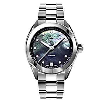 【中古】【インポート品・未当てはめる】Alpina Women\u0027s Comtesse Diamond 34粍 Steel Bracelet \u0026 Case Swiss Quartz Analog Watch AL-240MPBD2C6B