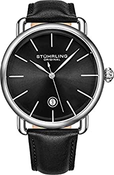 【中古】【インポート品・未当て嵌める】Stuhrling 一風変わった メンズ ウオッチ カーフスキン レザーストラップ - ビンテージスタイル 引っ敷き - アナログウオッチ 文字記号盤 逢い引き見せびらかす 3913 メンズ