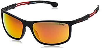 【中古】【輸入品・未使用】Carrera 4013/S ブラック/オレンジ レンズミラーサングラス 62/17/130