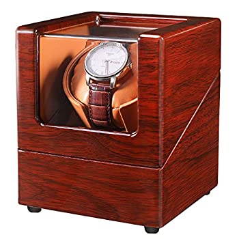 【中古】【輸入品・未使用】LLS Watch Winder for Single Automatic Watches with Quiet Motors Piano Paint by AC Adapter or Battery (Single watch-03)