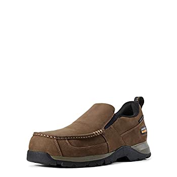 【中古】【インポート品・未当て嵌める】ARIAT Men\u0026#39;s Edge Lite Slip-On Work Shoes Composite Toe その他-靴