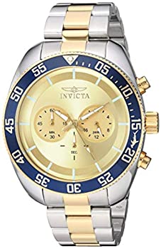 【中古】【インポート品・未当て嵌める】Invicta Men\u0027s Pro Diver Quartz Watch with Stainless Steel Strap%ｶﾝﾏ% Two Tone%ｶﾝﾏ% 24 (Model: 30057)