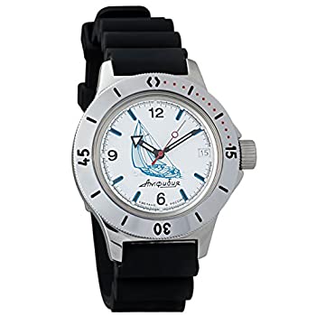 Vostok Amphibianロシア腕時計12615?WR 200?M Yacht Diver Amphibia