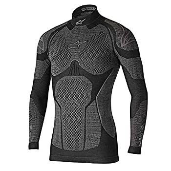 【中古】【輸入品・未使用】Alpinestars Ride Tech ウインターテックレイヤー 長袖トップ(ブラック/グレー)
