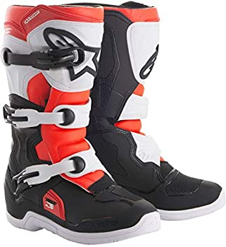 【中古】【インポート品・未当て嵌める】Alpinestars ユニ 成年者用 Tech 3Sブーツ 黒いこと/白いこと/赤いこと (大きさ7) (マルチ、一