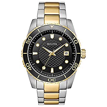 【中古】【インポート品・未当て嵌める】Bulova メンズ ウオッチ ツートーンゴールド/黒いこと