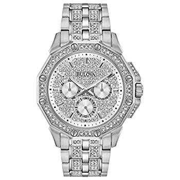 【中古】【輸入品・未使用】Bulova メンズ クリスタル - 96C134 One Size ステンレス