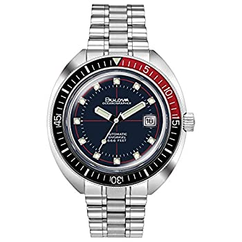 【中古】【輸入品・未使用】Bulova Oceanographer 自動巻き メンズ ステンレススチール デビルダイバー シルバートーン (モデル:98B320)