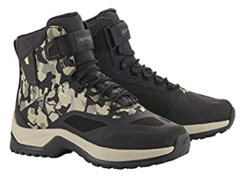 【中古】【輸入品・未使用】alpinestars(アルパインスターズ)バイクブーツ ブラック/ミリタリー/グリーンカモ/サンド 8.5/26.0cm CR-6(シーアール6)DRYSTARライディングブー|スカイマーケットプラス