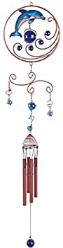 【中古】【輸入品・未使用】Stealstreet Wind Chime Copper Gem Dolphin Garden Decoration Hanging Collection