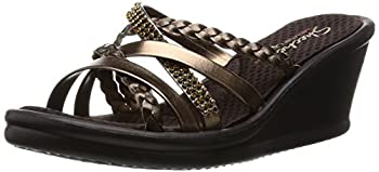 【中古】【輸入品・未使用】Skechers Cali Women's Rumbers-Wild Child Wedge Sandal%ｶﾝﾏ%Bronze Rhinestone%ｶﾝﾏ%10 M US｜スカイマーケットプラス