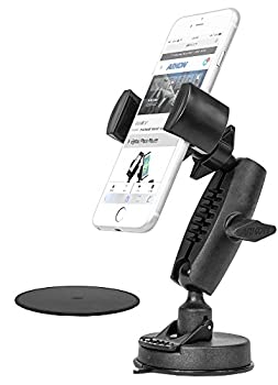【中古】【インポート品・未当て嵌める】Arkon 吸盤銀鏡マウントまたは時刻表マウント メイクアップアーティストやライブ流れ ビデオクリエーター 受け売り用 黒いこと