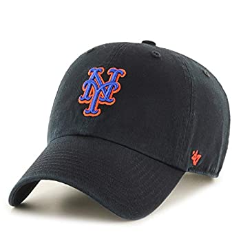 【中古】【輸入品・未使用】'47 New York Mets Clean Up Dad 帽子キャップ MLB ブラック/ロイヤル/オレンジ