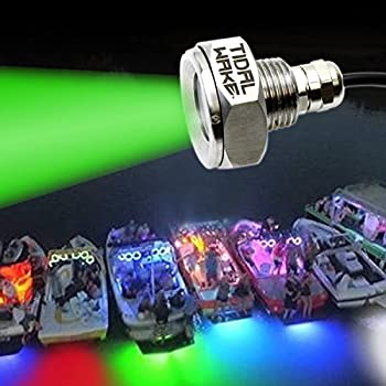 【中古】【インポート品・未当て嵌める】(Green) - Tidal Wake IP68 Underwater 1.3糎 Standard Boat Drain Plug LED Light Built-インチ Driver \u0026 Overheat Protection 3 Yr/50%ｶﾝﾏ%000hr W