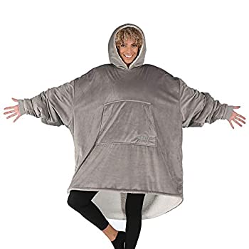 【中古】【輸入品・未使用】THE COMFY 着る毛布 着るブランケット フード ポケット付き フリーサイズ メンズ レディース 冷え対策 防寒 保温