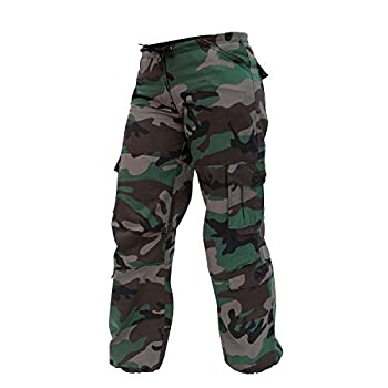 【中古】【インポート品・未当てはめる】Rothco Womens Unwashed Camo Paratrooper Fatigue Pants