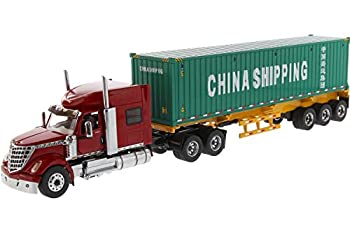 【中古】【輸入品・未使用】DIECAST MASTERS インターナショナル LoneStar Day Cab スケルトントレーラー40コンテナ CHINA SPG 1/50スケール 71045｜スカイマーケットプラス