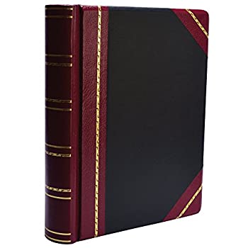 【中古】【インポート品・未当て嵌める】Wilson Jones 議事録 整理保存用具のみ 雁の使い大きさ 500ペイジ分 書きうつすなめし革 赤と黒 (W397-15)
