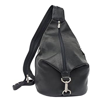 【中古】【輸入品・未使用】ピエルレザースリージップホーボースリング、ブラック、ワンサイズ｜スカイマーケットプラス
