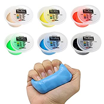 【中古】【インポート品・未当て嵌める】CanDo? Theraputty? Exercise Material - 2 薬局衡オンス - 6-piece set (tan-black)