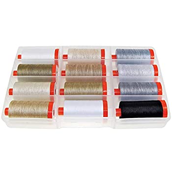 【中古】【インポート品・未当てはめる】Aurifil Thread THE BASICS COLLECTION by Mark Lipinski 50wt Cotton 12 Large Spools 1300m each by Aurifil
