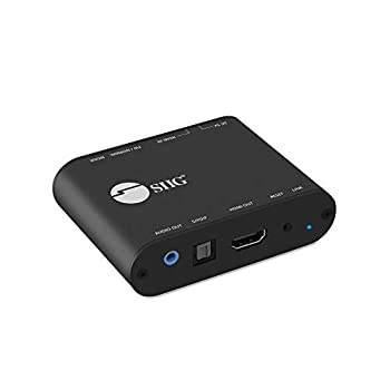【中古】【インポート品・未当て嵌める】SIIG HDMI 2.0 オーディオエクストラクター 4K/60サイクル HDR ARC HDCP 2.2相応う - HDMIからToslink光学SPDIF\u00263.5粍ステレオアナログ最終生産物 - CEC、EDID