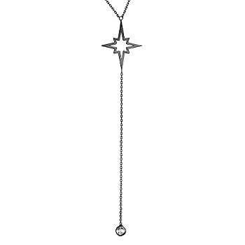 【中古】【輸入品・未使用】DiamondJewelryNY シルバーペンダント ホーリーセント 星 キュービックジルコニア ラリアットネックレス