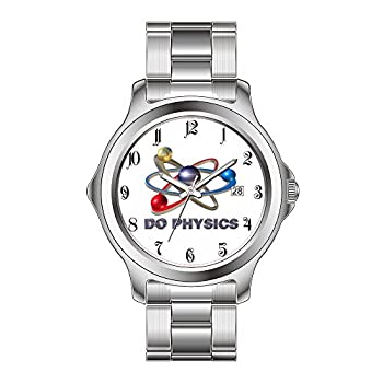 【中古】【輸入品・未使用】FDC クリスマスギフトウォッチ メンズ ファッション 日本製クォーツ 日付 ステンレススチール ブレスレットウォッチ 原子シンボルウォッチ