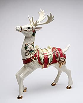 【中古】【輸入品・未使用】Cosmos Gifts 10677クリスマスファンタジアホワイトStanding Reindeer置物13?" 21,832円