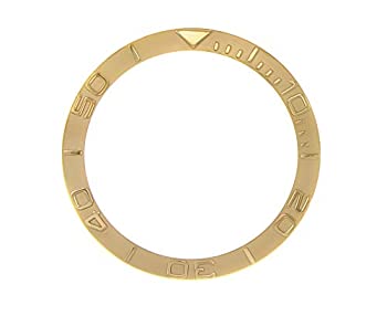 【中古】【輸入品・未使用】ベゼル挿入for 40?MM Rolex腕時計Yachtmasterゴールドカラーパーツ